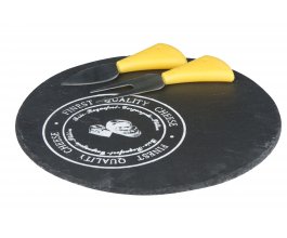 ALPINA břidlicové prkénko na sýr s náčiním 23cm