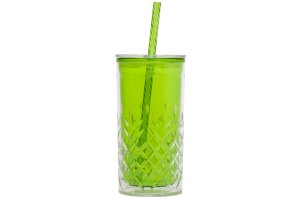 ALADDIN Plastový pohár s brčkem 470ml zelený